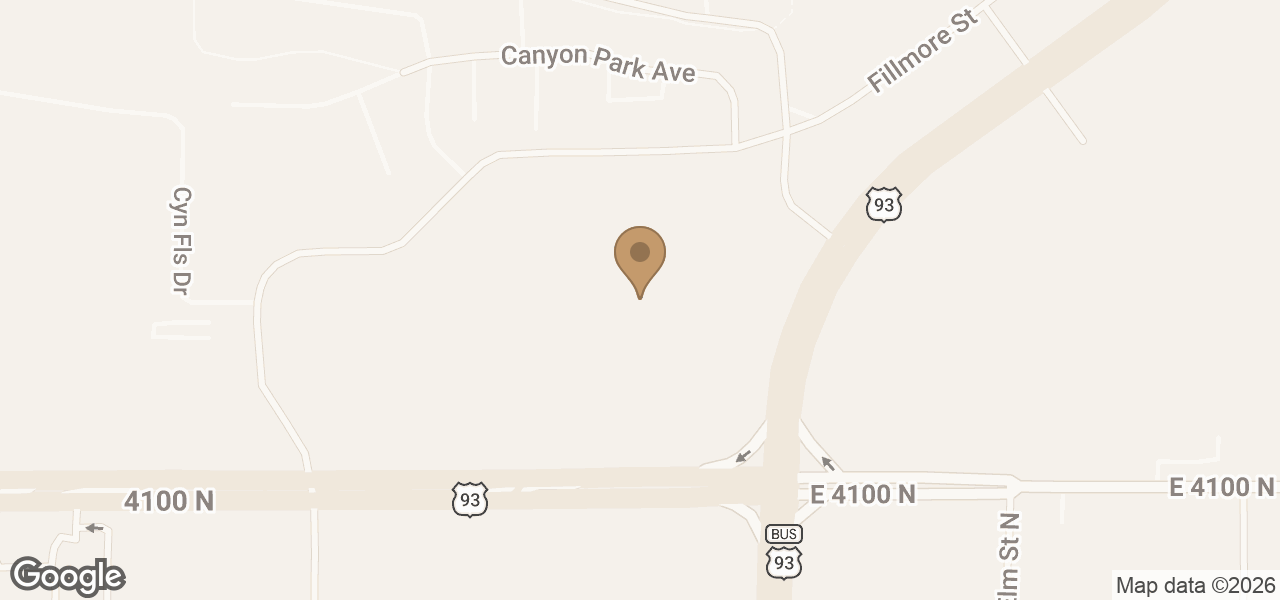 Map showing Aveda Institute Twin Falls at 837 Pole Line Rd E