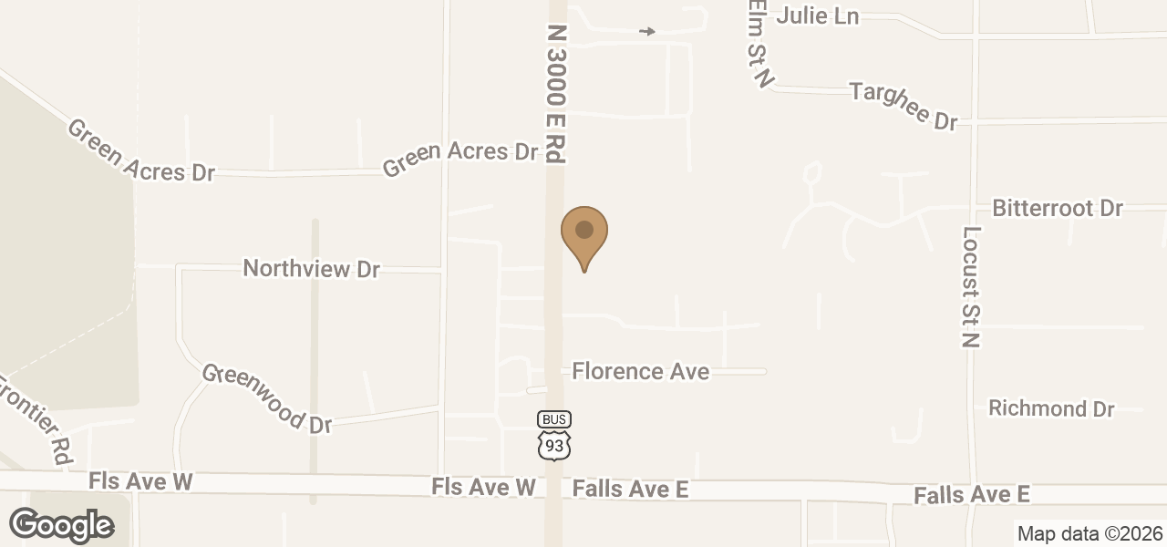 Map showing Big 5 Sporting Goods at 1036 Blue Lakes Blvd N