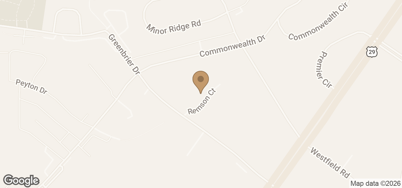 Map showing Integrative Health Center of Charlottesville at 3510 Remson Ct STE 101