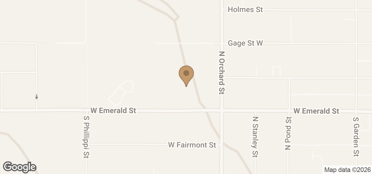 Map showing Right Now Heating and Air Conditioning at 5100 W Emerald St