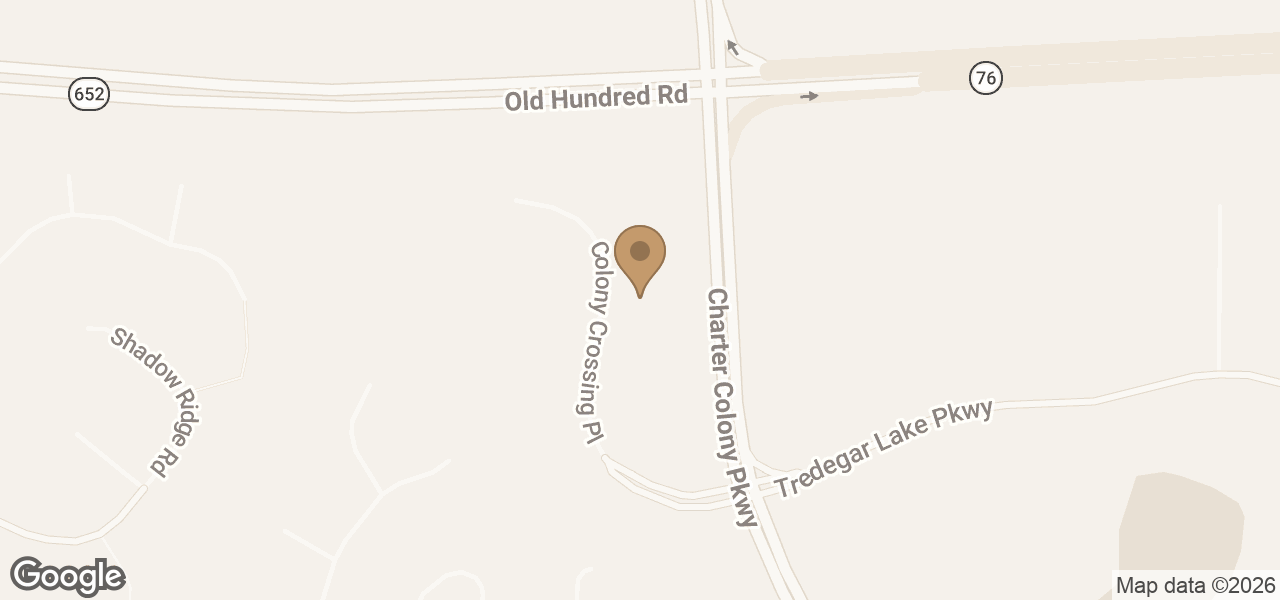 Map showing The DRIPBaR Midlothian at 2407 Colony Crossing Pl